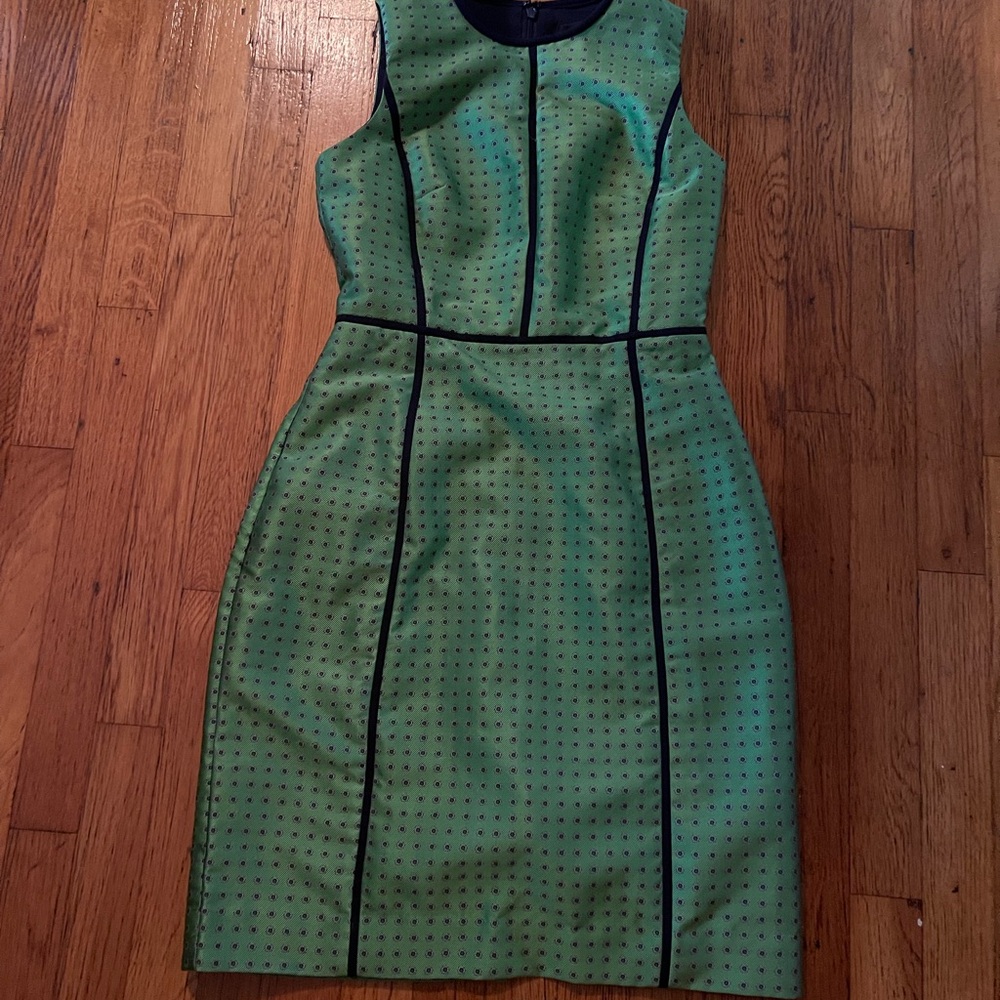 J Crew Elegant Green Sleeveless Dress